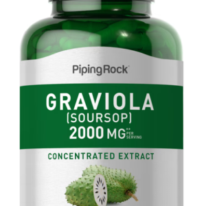 Graviola Soursop, 2000 mg (per serving) 120 Quick Release Capsules